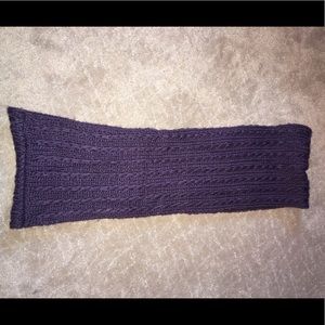 Plum Knit Infinity Scarf